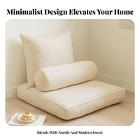 Transformable Floor Sofa Bed Space-Saving Adjustable Backrest Lounger Multi-Functional Ergonomic frame for Living Room