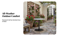4 Pieces 4-Piece Woven Rope Lounge Set Waterresistant Outdoor Furnishing Modern Design Removable Zippered Protective Layers