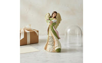Sentimental Gift Mother and Child Angel Statue Delicate Craftsmanship Mother Angel Sculpture Elegant Design Hand-Painted for New Mothers, Nursery, Bedroom