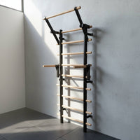 Wood Rung Stall Bar Stretching Nordic Ladder Multiuse Wooden Exercise Ladder for Climbing