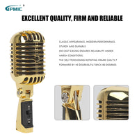 Classic Wired Dynamic Retro KTV Microphone for Stage Performance
