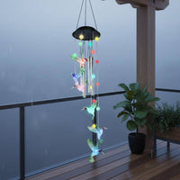 LED Creature Wind Chime Waterproof Outdoor Decor Decorative for Balcony
