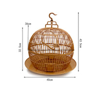 Spherical Bird Enclosure Lightweight Birdcage Hanging Hook for Outdoor