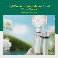 High Pressure Filtered Shower Head, Adjustable, Handheld