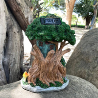 Fairy Tree House Hand Painted Treehouse Figurine Original Design for Patio