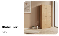 Wooden Storage Locker Cabinet Electronic Lock Clothes Locker Water-resistant Construction for Spa Owners Changing Room Clubhouse Office