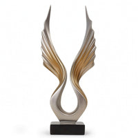 Wing Sculpture Minimalist Tabletop Sculpture Vertical for Living Room