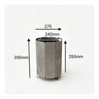 Metal Trash Can Minimalist Open Top Trash Can Matte