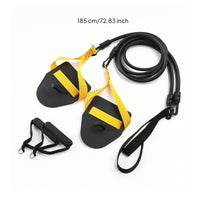 Swimming Resistance Band with Paddles Flexible Dryland Swim Coach with Handles Swim Coach with Paddles versatileUse Portable