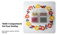 Multi-Compartment Snack Tray Large Capacity Bento Box spill-resistant for Party Hosts