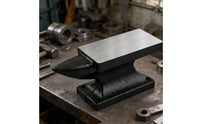 Heavy Duty Blacksmith Forging Block Hardened Surface Cast Iron Bench Anvil High Hardness Curved Extension Anvil Long-Lasting for Blacksmiths, Metalsmiths, Craftsmen, Forge, Workshop, Garage