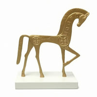 Horse Tabletop Ornament Stylized Standing Horse Figurine Fade-Proof