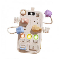 Power Strip Busy Board 12-in-1 Educational Approach Busy Board Learning Activity Center Sensory Early Education Toy Interactive
