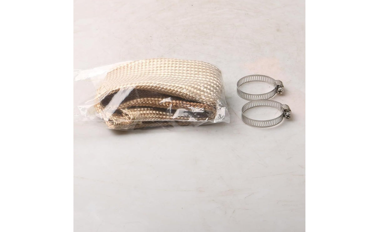 Fiberglass Exhaust Sleeve Braided Texture Exhaust Insulation Sleeve Easy Installation Auto Part for Mechanics, Vehicle Owners