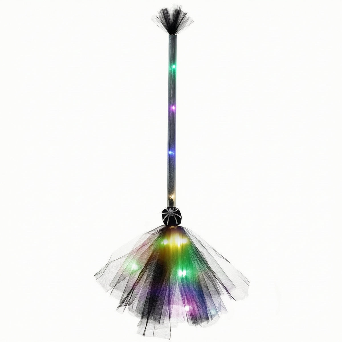 Witch Broom with LED Lights Glowing Toy Lightweight for Cosplayers