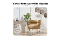 Shell spine Armchair Luxury design Vanity Stool Upholstered Seat Ergonomic spinerest for Makeup aficionados