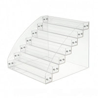 Acrylic Pin Stand Transparent Stepped Pin Holder Space-Saving Acrylic Display Stand for Room Decor