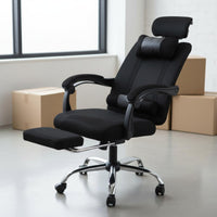 Adjustable Height High Back Reclining Computer Chair Headrest Ergonomic Office Chair with Footrest for Gamers
