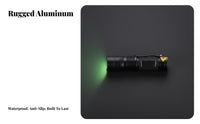 Verdant Glow Flashlight Small Size Zoomable Glow Source Torch Pocket Attachment Flashlight Sturdy Aluminum Frame Portable