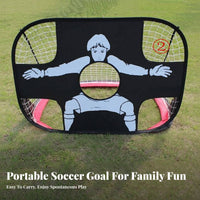Foldable Soccer Net Indoor Outdoor Use Easy Assembly Foldable Training Net for Children Beginners Backyard Park