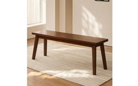 Backless Dining Bench Minimalist Dining Room Bench Space-Saving Furniture Natural for Kitchen