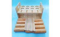 Rhythm Percussion Instrument Exploratory Wooden Percussion Set with Rack Complete for Teachers, Music Room