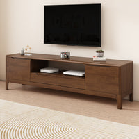 Solid Wood TV Stand 1.5/1.8m for Small Apartments 2024 New Style with Storage