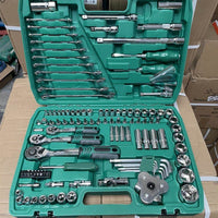 German Import 216-Piece 72-Tooth Auto Repair Tool Set with Socket Wrenches