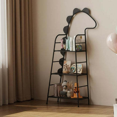 Slim Multi-Tier Shelving Unit Floor-Standing Tall Narrow Shelving Unit Space-Saving Easy Assembly for Bedroom, Playroom
