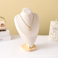 Solid Wood Neck Display Stand for Necklaces and Pendants