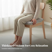 Non-Slip Square Chair Cushion Thickened Square Chair Cushion with Ties Wear-Resistant for Office, Kitchen