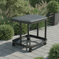 Mobile Garbage Bag Holder Frame Rack with Wheels Lightweight Wheeled Trash Bag Holder Stable Cart Versatile for Patio, Camping