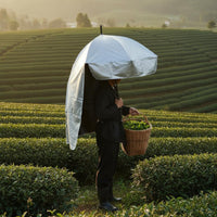 Head Umbrella Double Layer Sunshade Hat Umbrella Portable for Farming
