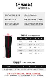 Karate Footed Shin Guard with Thick Knit Padding for Martial Arts