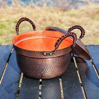 Lightweight Copper Milk Pan and Wok Set with Non-Stick Coating