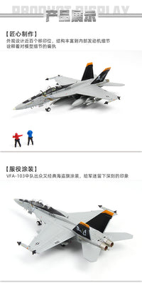 1:72 F/A-18 Super Hornet Alloy Aircraft Model, Die-Cast Fighter Jet, Static Display