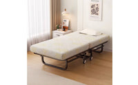 Foldable Daybed Lockable Wheels Single Daybed Bed Furniture