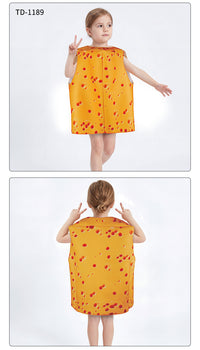 Festival Party Costume Top for Kids' Activities, Food Theme, Unisex