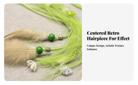 Colorful Hair Rope with Feather Tribal Design Bohemian Dreadlock Accessory Boho Hair Wrap Retro Dreadlock Accessory for Holidays