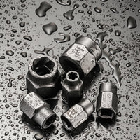 14 Pieces Chrome Vanadium Steel Nut and Bolt Extractor Set Spiral Grip Extractor Socket Set Rusted Fasteners Stripped Bolt Remover Storage Case