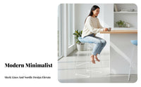 Saddle Seat Stool Nordic Design Wireframe Saddle Stool Minimalist Design Sturdy Frame for Kitchen Island, Restaurant