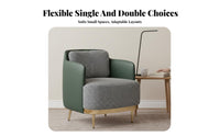 Houndstooth Armchair Nordic Design Upholstered Accent Armchair Retro Design Easy Assembly for Readers, Living Room