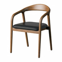 U-Shaped Rearrest Chair Minimalist and Design Upholstered Side Chair Sturdy Frame Ergonomic Rearing Fand Teahouse Lounge Room,