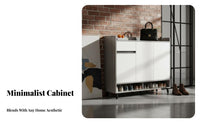 Large Capacity Shoe Storage Cabinet Minimalist Design Entryway Shoe Cabinet Sturdy Construction Household Furniture Adjustable Shelves for Families, Apartment Dwellers, Homeowners, Mudroom, Living Room, Closet, Bedroom