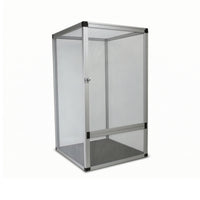 Reptile Enclosure with Mesh Panels Ventilated Mesh Terrarium Front-Opening