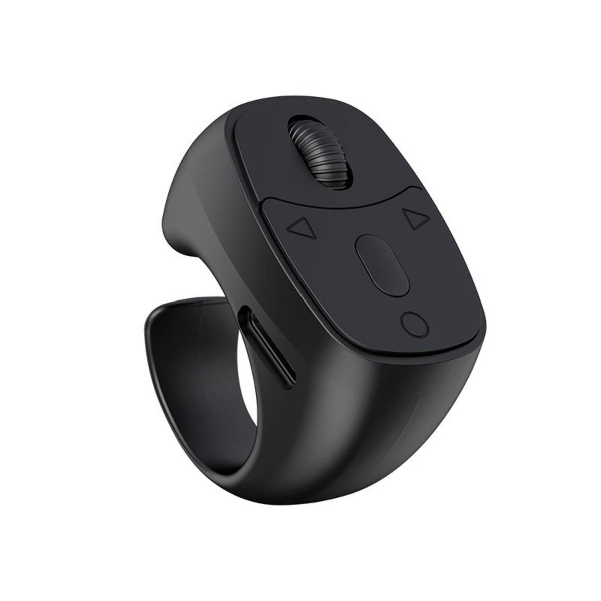 Rechargeable Scrolling Wearable with Charging Case Wearable Fingertip Wireless Remote Control Compact Scrolling Wearable Portable for Content Creators, Vloggers, Recording Recording, Selfies, E-Book Reading