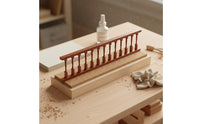 Wooden Dollhouse Railing Brown Finish Miniature Stair Handrail Handmade Look
