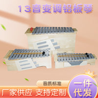 13-Note Adjustable Aluminum Plate Glockenspiel for Children, Bass