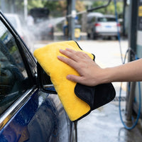 Thick Microfibre Cloth and Coral Fleece Car Drying Towel, Absorbent Microfibre Cloth for Car Drying Towel for Home