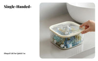 Cylindrical Vial Canister Transparent Design Household Storage for Makeup Users
